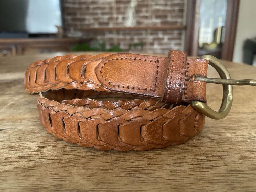 Unisex Belt Brown Genuine Leather 34 Inch